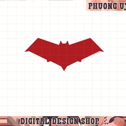 dc comics batman red hood bat logo front and back png, sublimate