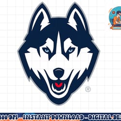 connecticut huskies icon officially licensed png, sublimation copy
