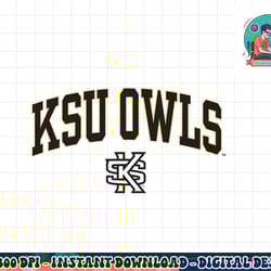 kennesaw state owls arch over pink officially licensed png, sublimation copy