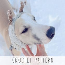 dog cowl crochet pattern christmas snood crochet patter dog cowl crochet pattern reindeer snood pattern dog christmas