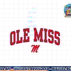 mississippi ole miss rebels arch over navy png, sublimation copy