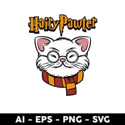 harry potter cat svg, cat svg, harry potter svg, animal svg, cartoon svg - digital file