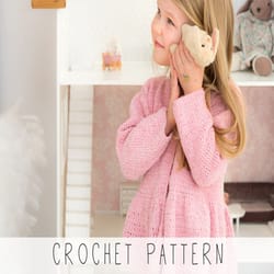 girls sweater crochet pattern ruffle girls cardigan pattern crochet kids sweater pattern girls gift easy crochet pattern