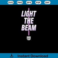 light the beam sacramento kings 2023 playoff svg cutting files