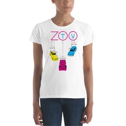 u2 zoo tv trabant women's short sleeve t-shirt