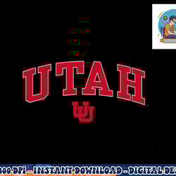 utah utes arch over white officially licensed png, sublimation copy