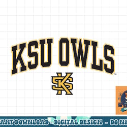 kennesaw state owls arch over white officially licensed png, sublimation