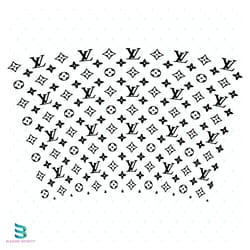 louis vuitton tumbler wrap svg, louis vuitton svg, starbucks svg