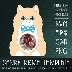 persian cat| candy dome template
