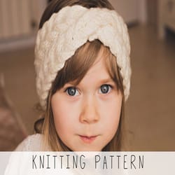 twist headband knitting pattern cable headband knitting pattern knit twisted headband cable knit accessory handmade gift