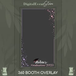 360 overlay custom template 360 graduation overlay photobooth class of 2025 videobooth 360 stars graduate slomo touchpix