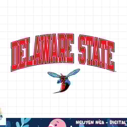 delaware state hornets arch over white officially licensed png, sublimation