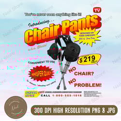 jury duty - chair pants ad png, png high quality, png, digital download