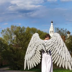 xl waving/movable/articulating silver heaven angel wings cosplay/christmas costume/photo props/halloween adult wings