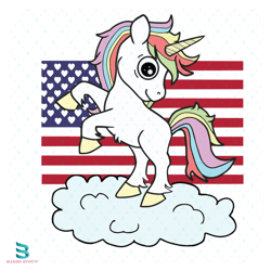 unicorn america flag svg, 4th of july 2023, american flag svg, america svg