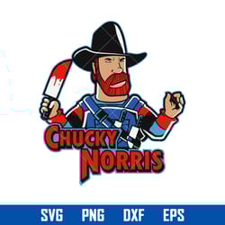 chucky norris svg, chucky svg, horror movies svg, halloween svg, png dxf eps digital file