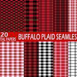 buffalo plaid, buffalo check, digital papers, seamless papers, buffalo digital papers , silhouette svg fies