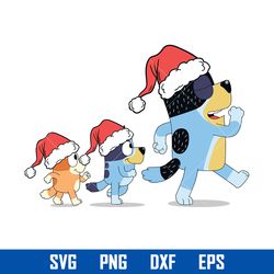 Bluey Coco Christmas Svg, Bluey Coco Png, Bluey Christmas Svg, Cartoon Svg, Png Dxf Eps Digital File