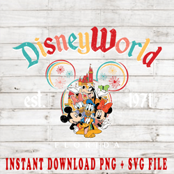 mickey and friends svg png instant download ,mickey mouse png,sublimation design, art print, print template