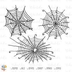 spider web svg, halloween spider web, cricut svg, spider web silhouette, home decor, clipart png, stencil templates dxf