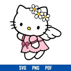 hello kitty angel svg, kawaii kitty cat svg, hello kitty cricut svg, cartoon svg, png pdf, hk19052326