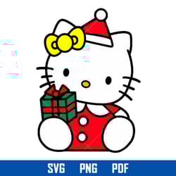 hello kitty chritmas svg, kawaii kitty cat svg, sanrio svg, hello kitty cricut svg, cartoon svg, hk19052378