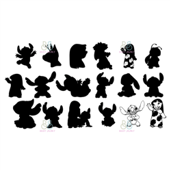 lilo and stitch bundle svg, disney svg, lilo svg, stitch svg, aloha svg, trending svg