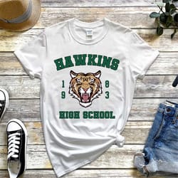 hawkins high school tigers t-shirt, stranger things tshirt, hawkins indiana shirt, hawkins tiger shirt, st shirt, hawkin