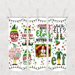 christmas elf tumbler png, silhouette svg fies