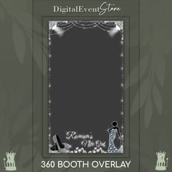 360 overlay silver birthday videobooth custom template overlay 360 nite out selfie photobooth 360 diamonds bday touchpix