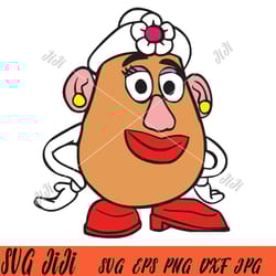 disney mrs potato svg, mrs potato head svg, toy story svg