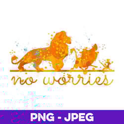 disney the lion king group shot no worries splatter v2