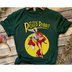 Retro Disney Who Framed Roger Rabbit Jessica And Roger Shirt, Magic Kingdom WDW Unisex T-shirt Family Birthday Gift Adul