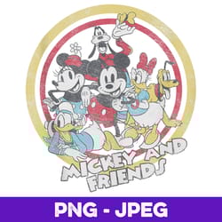 disney mickey and friends retro group shot v2