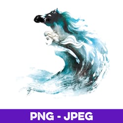 disney frozen 2 elsa and the nokk v1 , png design, png instant download