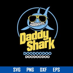 dad shark doo doo svg, father's day svg, png dxf eps file