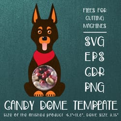 doberman pinscher | candy dome template
