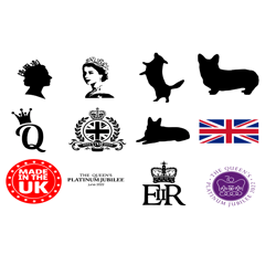 the queen platinum jubilee bundle logo svg