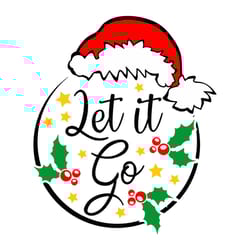 let it go christmas svg, silhouette svg fies