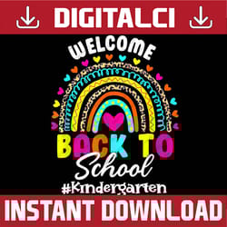 welcome back to school kindergarten teacher rainbow leopard png file sublimation