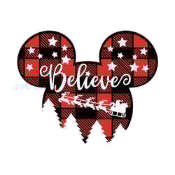 believe mickey face christmas svg, silhouette svg fies