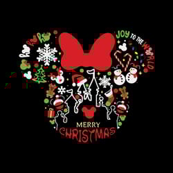 mickey face christmas svg, silhouette svg fies