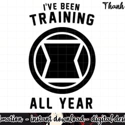 marvel avengers black widow i ve been training all year logo