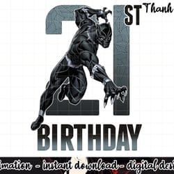 marvel black panther 21st birthday graphic