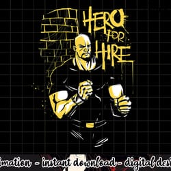 marvel luke cage hero for hire graffiti wall graphic png, sublimation