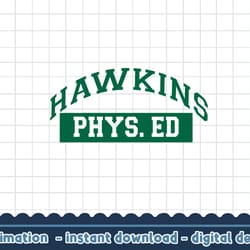 netflix stranger things hawkins phys. ed logo png,digital print