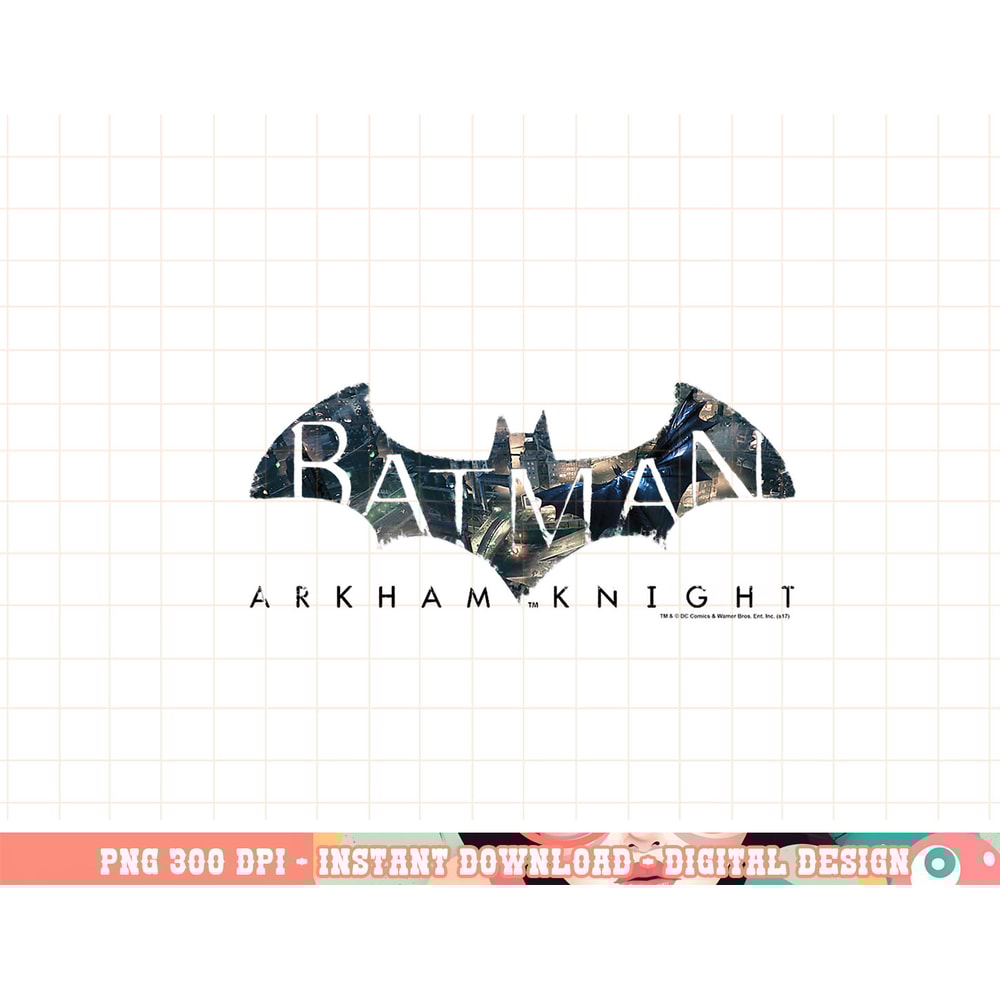 Batman Arkham Knight Descending Logo T Shirt png, digital print,instant download.jpg