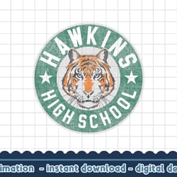 stranger things 4 hawkins high school tiger circle png,digital print
