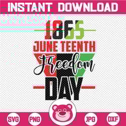 juneteenth svg, freedom day juneteenth svg, clipart for cricut/silhouette, black history svg, since 1865 svg |