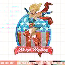 dc bombshells supergirl badge keep flying 01 colour png, digital print,instant download